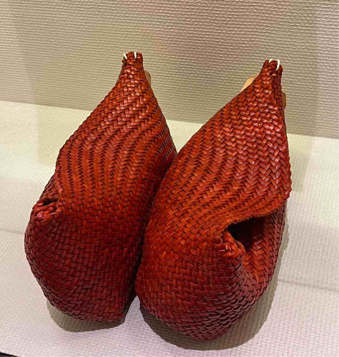 DRAGON DIFFUSION BORSA CORSINA WEAVE NARANJA