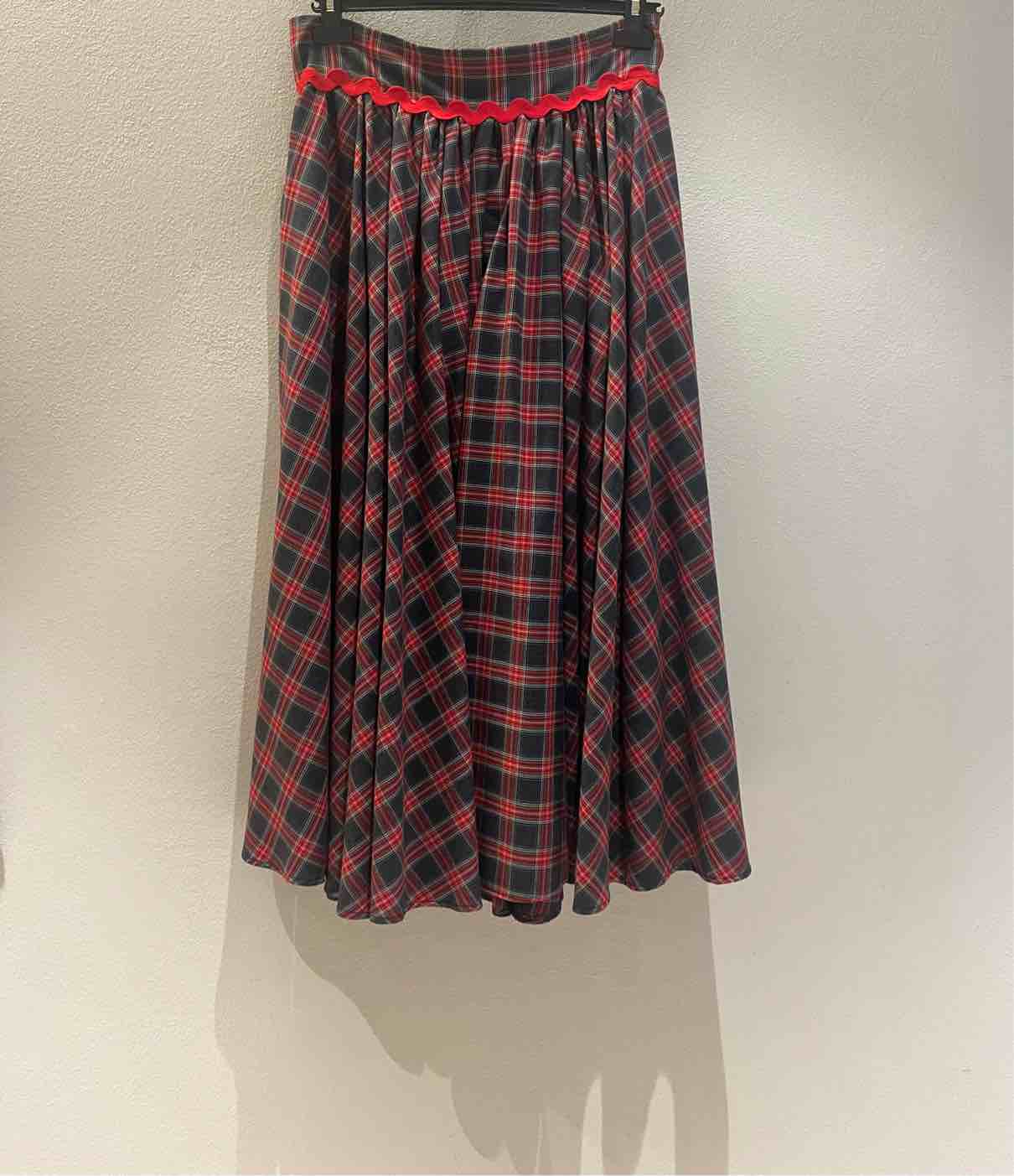 NINA 14.7 GONNA RUOTA TARTAN ROSSO