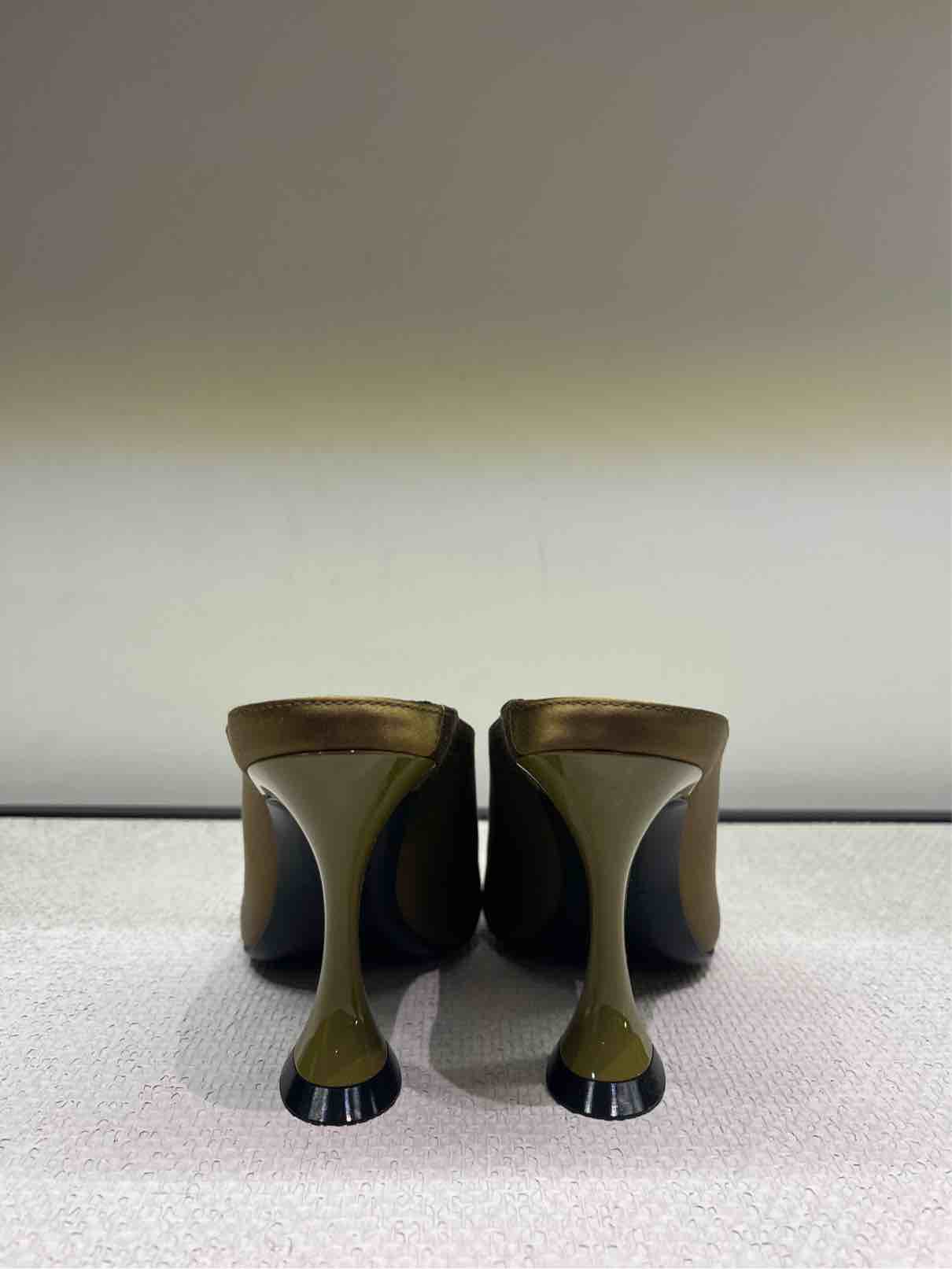 LANVIN MULE MIDNIGHT STEP  GOLDEN BROWN