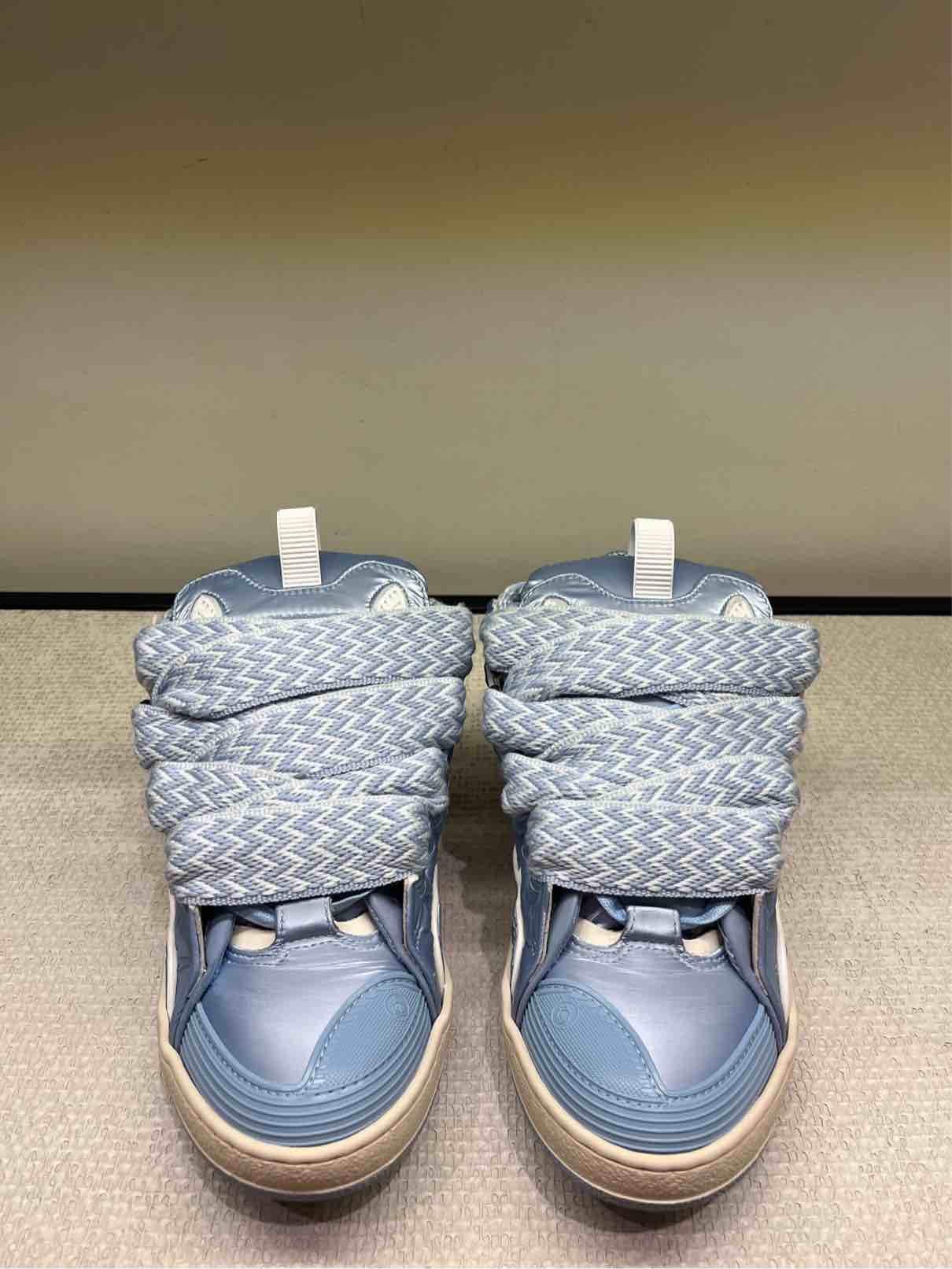 LANVIN SNEAKERS CURB NYLON LIGHT BLUE