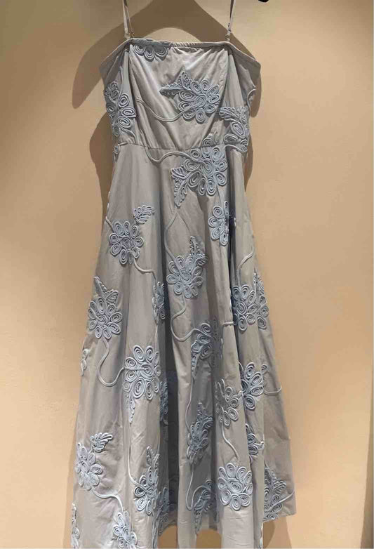 ROTATE ABITO MAXI FIORI AZZURRO