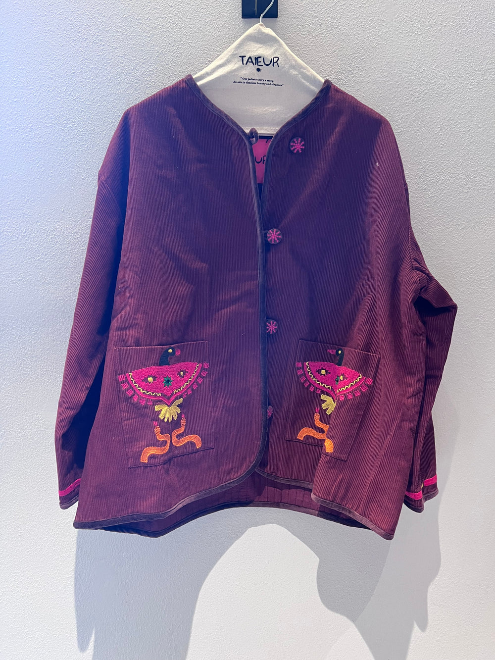 TAIEUR GIACCA DINA SADEK BORDEAUX