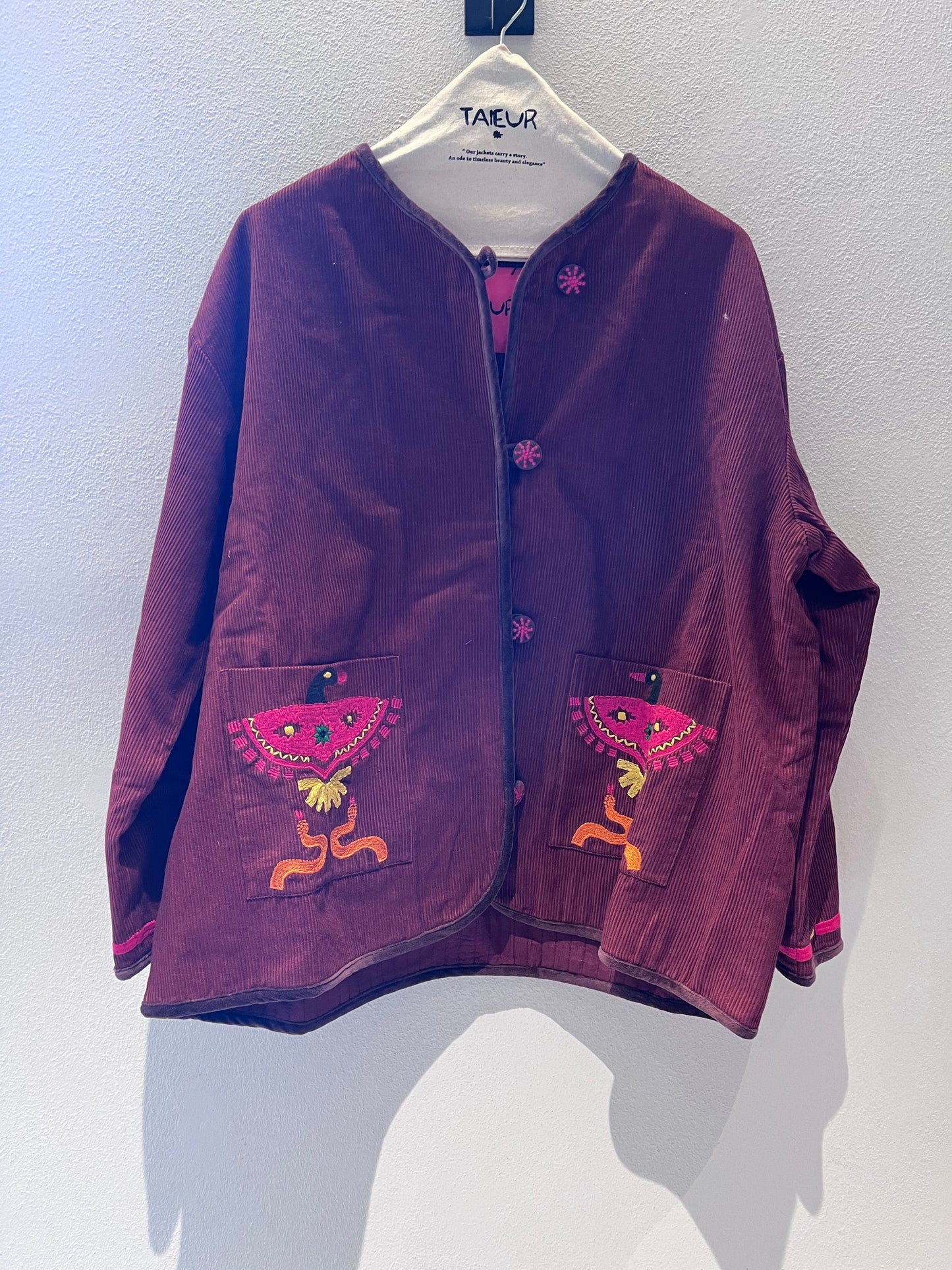 TAIEUR GIACCA DINA SADEK BORDEAUX