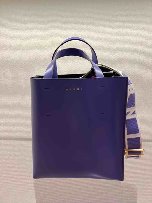 MARNI BORSA TOTE MUSEO VIOLA