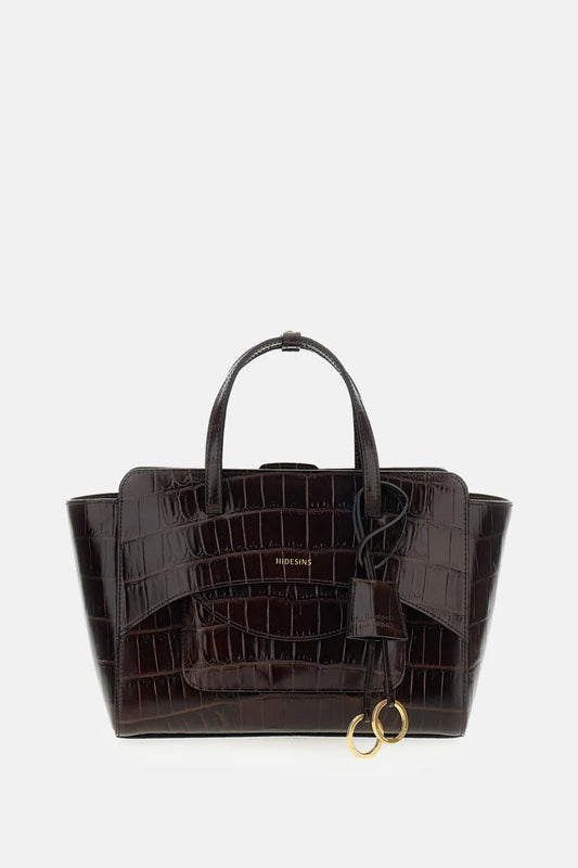 HIDESINS BORSA FLAP M COCCO BROWN