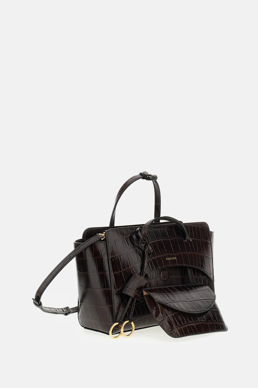 HIDESINS BORSA FLAP M COCCO BROWN
