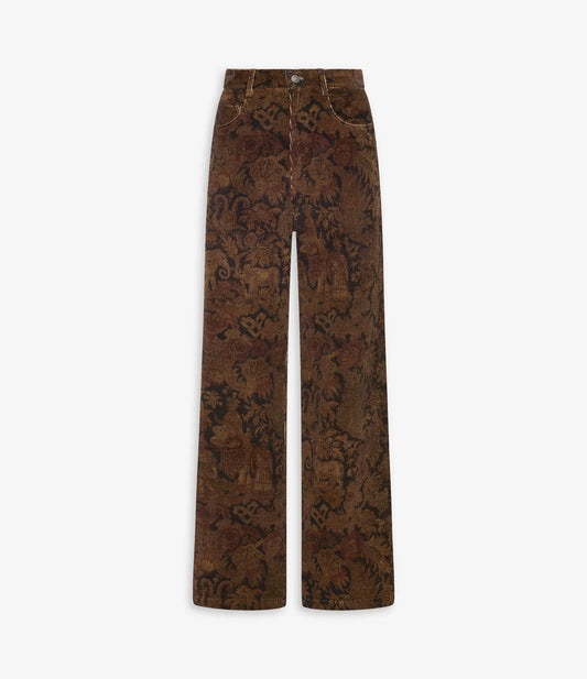 PIERRE-LOUIS MASCIA PANTALONI VELLUTO ORO