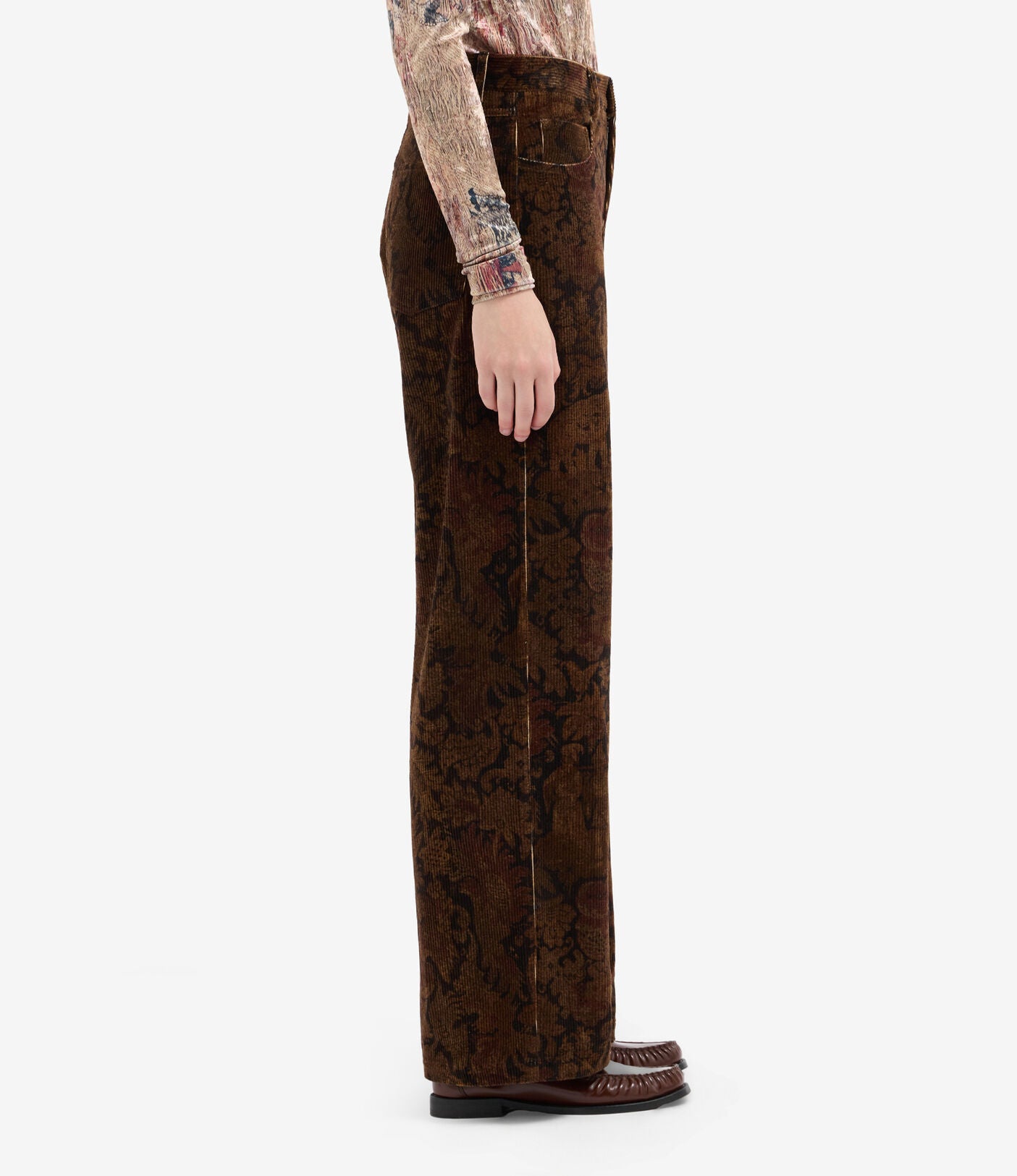 PIERRE-LOUIS MASCIA PANTALONI VELLUTO ORO
