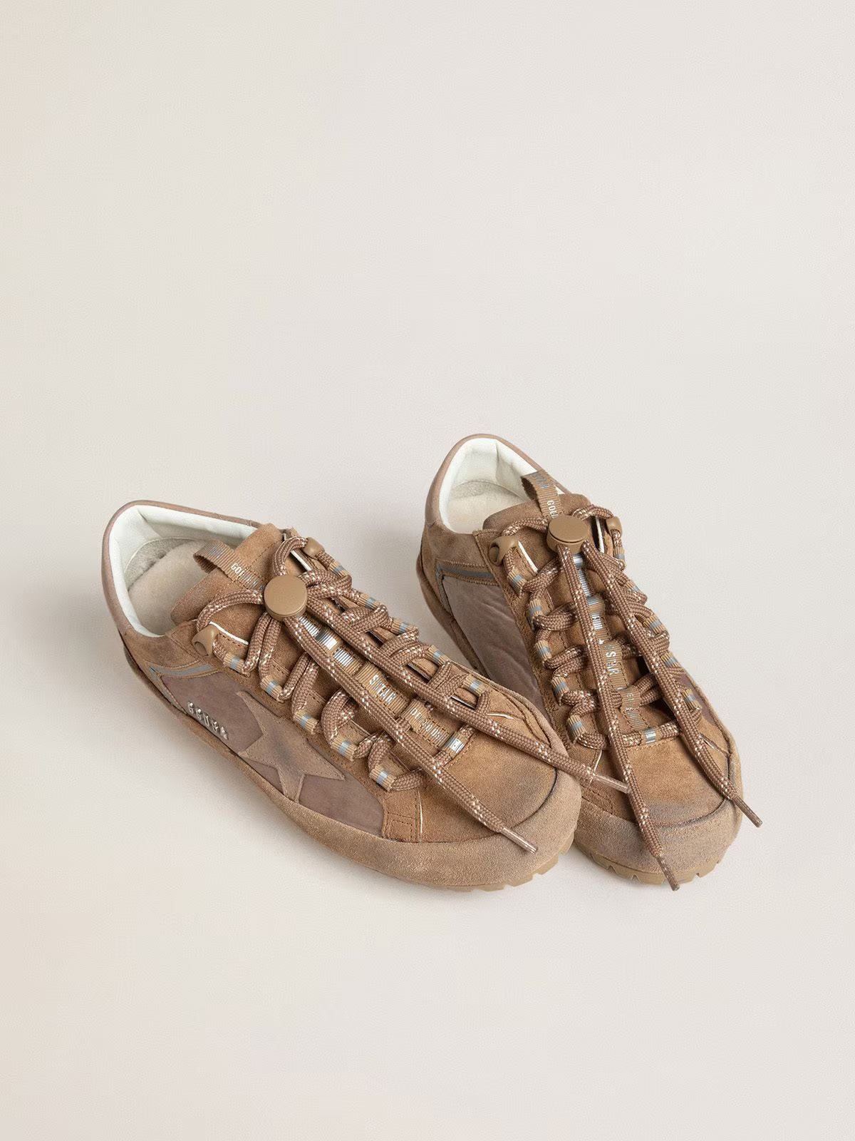GOLDEN GOOSE SNEAKER SUPERSTAR SKI DOUBLE CARAMEL