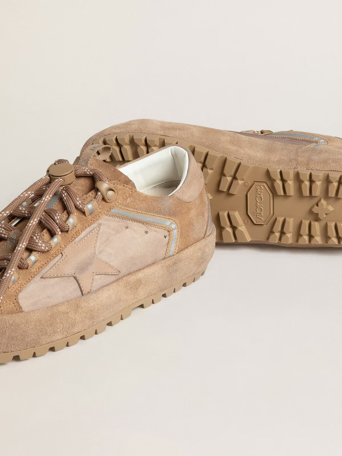 GOLDEN GOOSE SNEAKER SUPERSTAR SKI DOUBLE CARAMEL