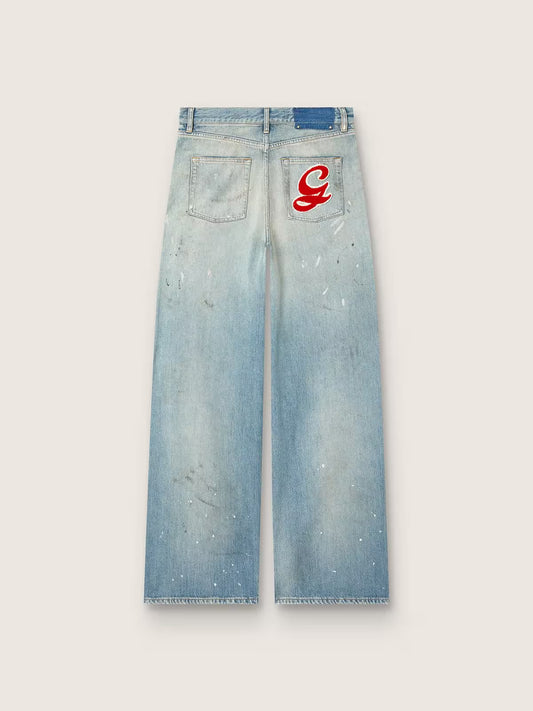 GOLDEN GOOSE JEANS DENIM LOGO