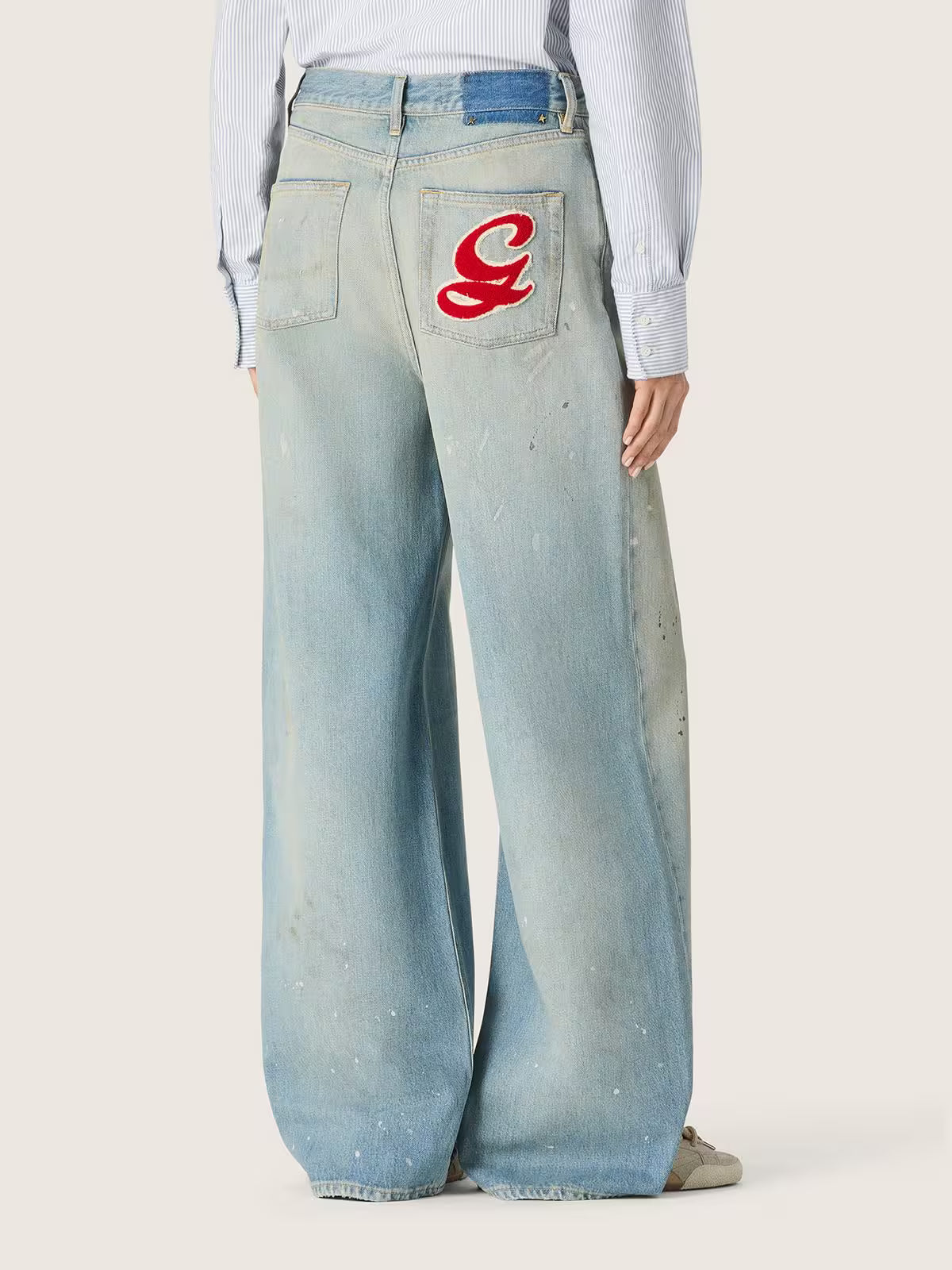 GOLDEN GOOSE JEANS DENIM LOGO