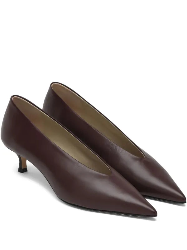 LE MONDE BERYL BABOUCHE KITTEN  PUMP PLUM