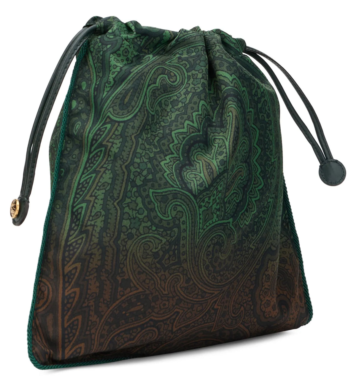 ETRO BORSA POUCH NYLON VERDE