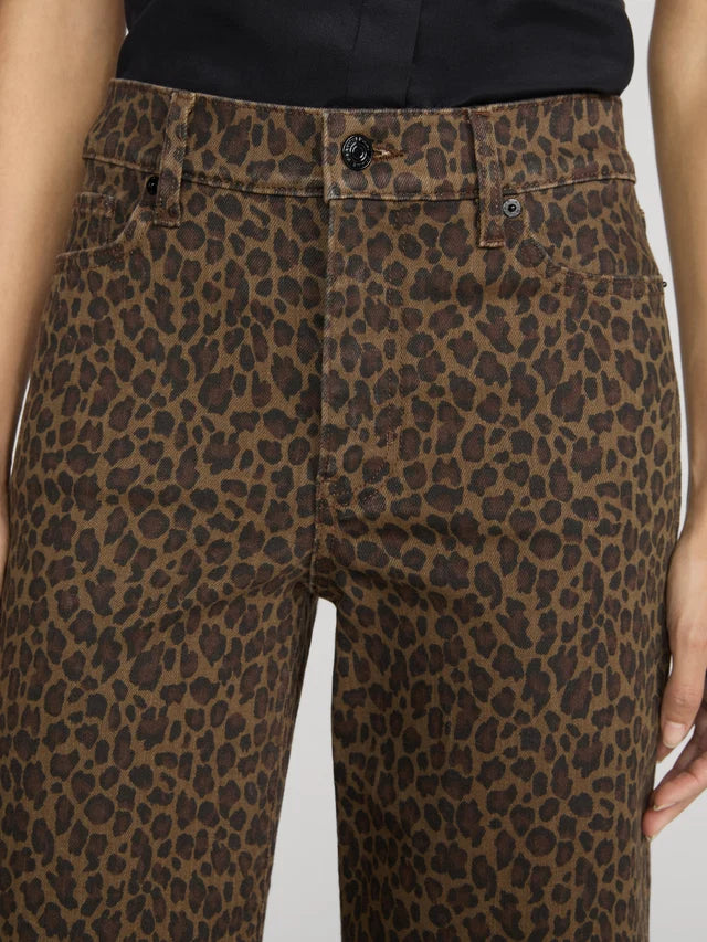 FRAME JEANS LE SLIM PALAZZO  ANIMALIER