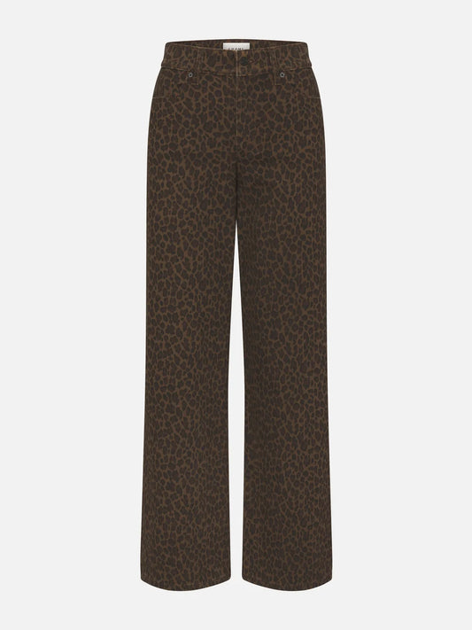 FRAME JEANS LE SLIM PALAZZO  ANIMALIER