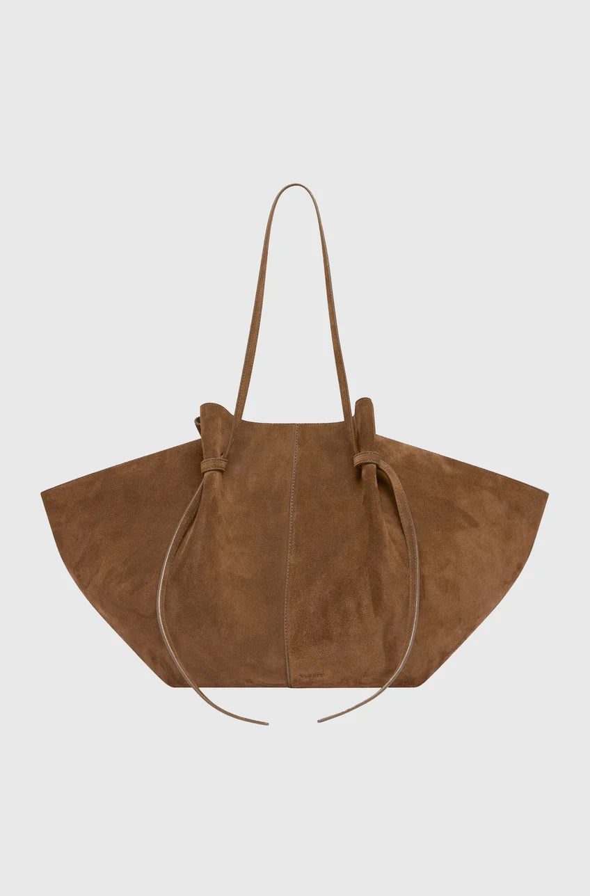 YUZEFI BORSA MOCHI LARGE SUEDE COGNAC