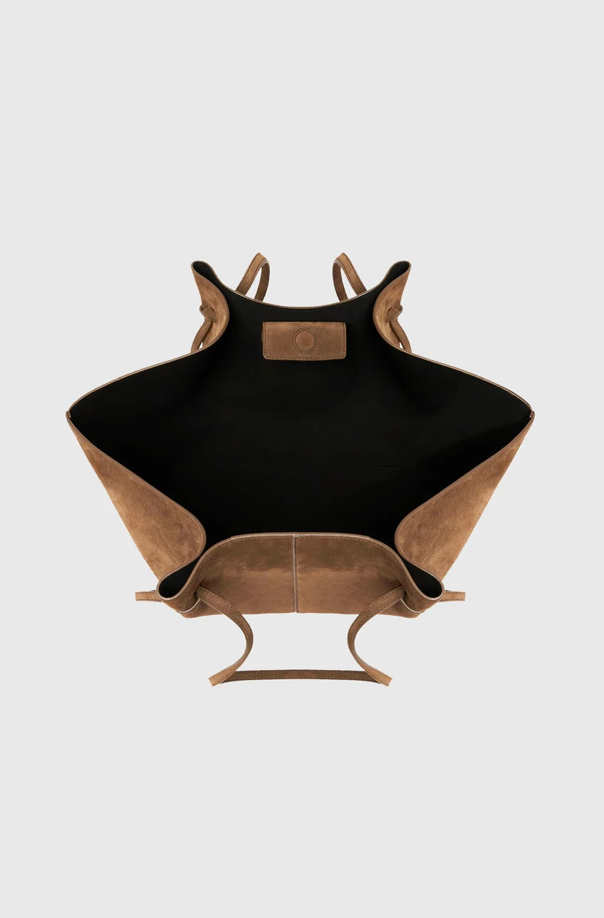 YUZEFI BORSA MOCHI LARGE SUEDE COGNAC