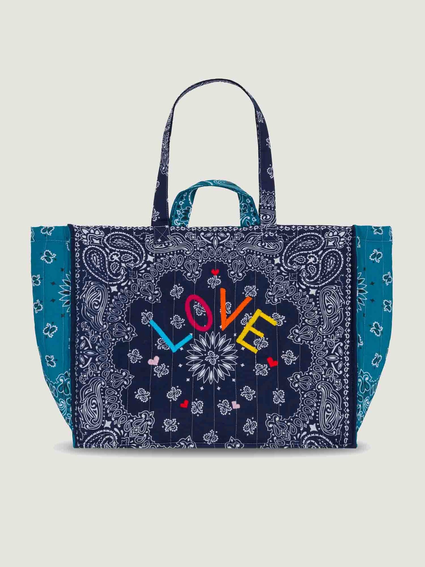 CALL IT BY YOUR NAME MAXI CABAS "LOVE" NAVY