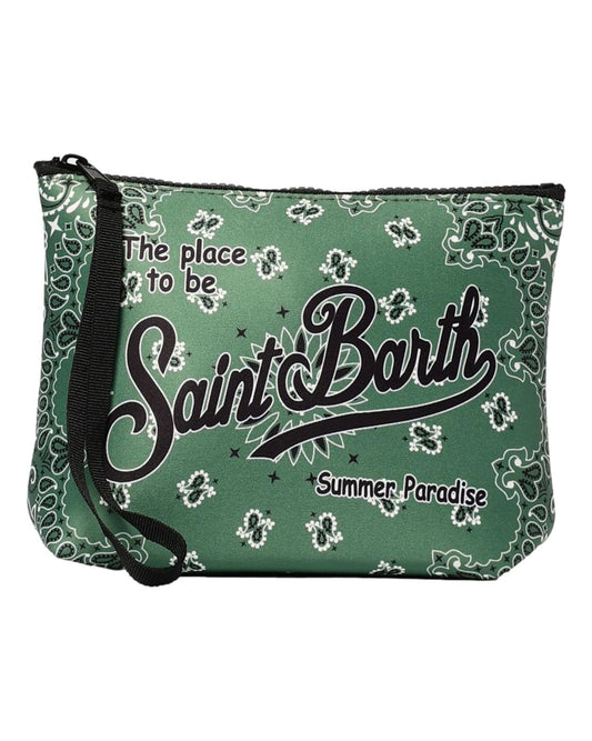 MC2 ST.BARTH POCHETTE ALINE VERDE BANDANA