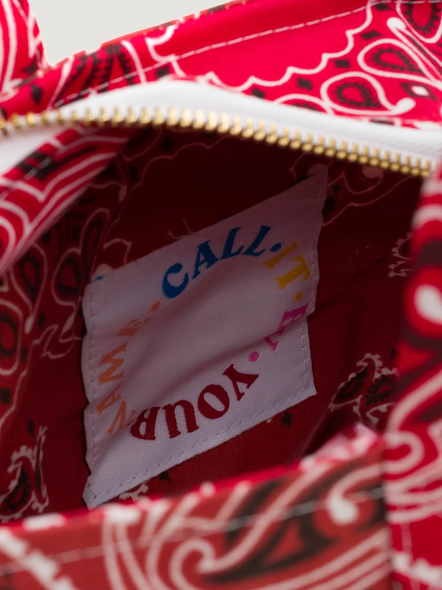 CALL IT BY YOUR NAME BORSA MINI BASKET RED