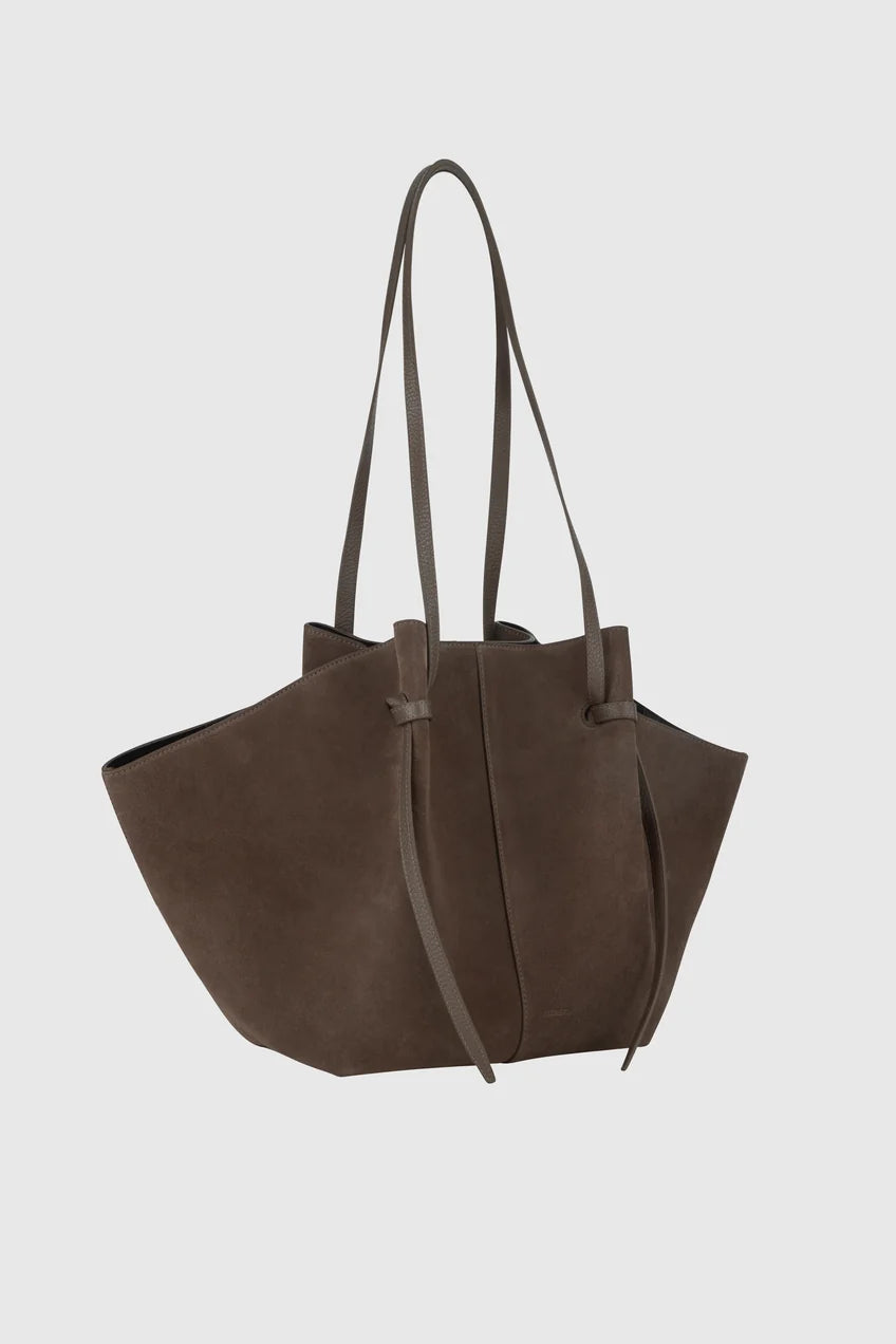 YUZEFI BORSA MOCHI LARGE SUEDE NUTMEG