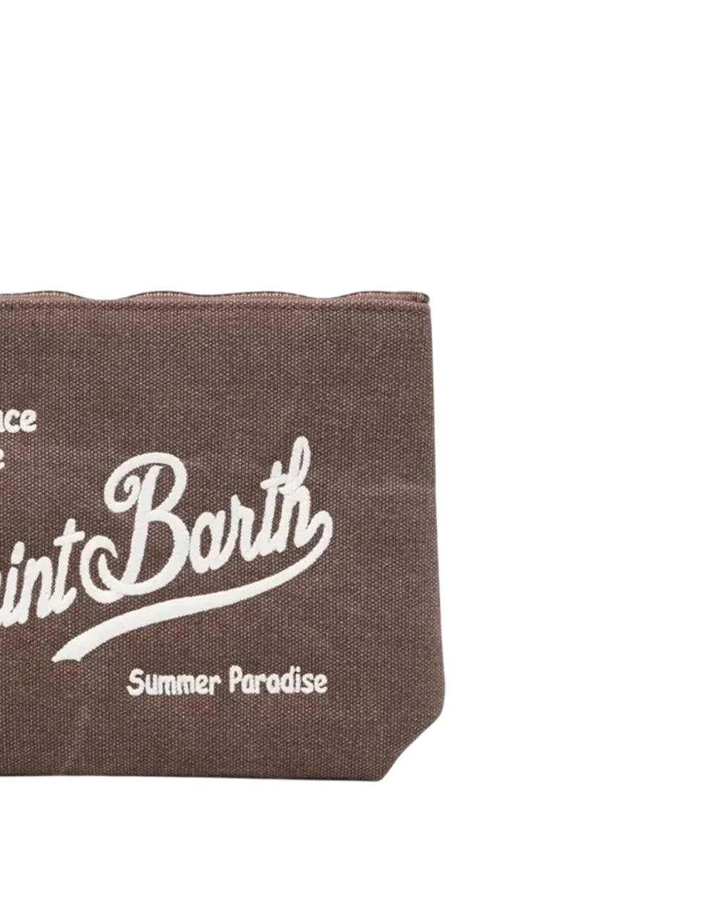 MC2 ST.BARTH POCHETTE ALINE CANVAS BROWN