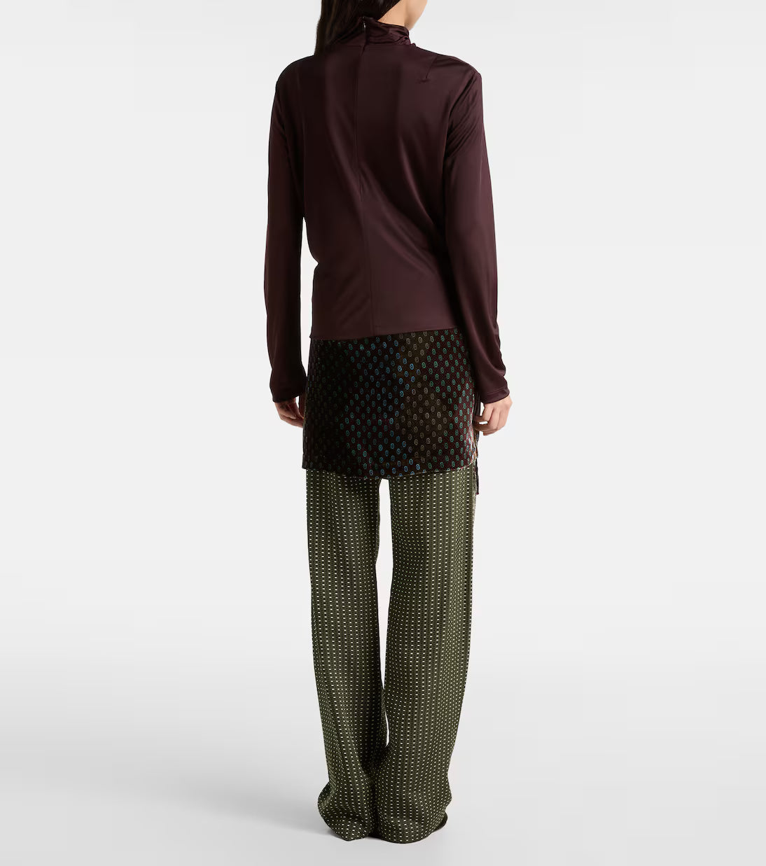 DRIES VAN NOTEN MAGLIA HUALA BURGUNDY