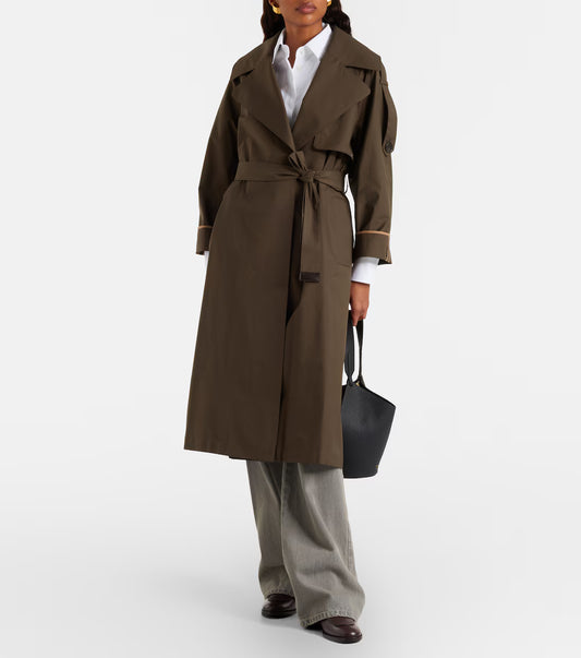MAX MARA THE CUBE IMPERMEABILE UTRENCH VERDE