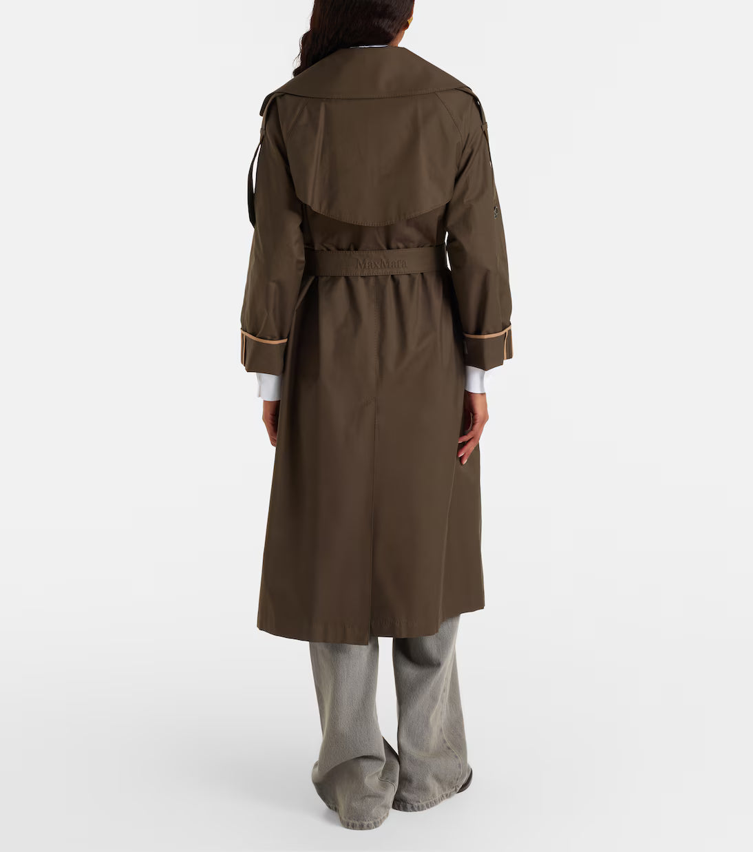 MAX MARA THE CUBE IMPERMEABILE UTRENCH VERDE