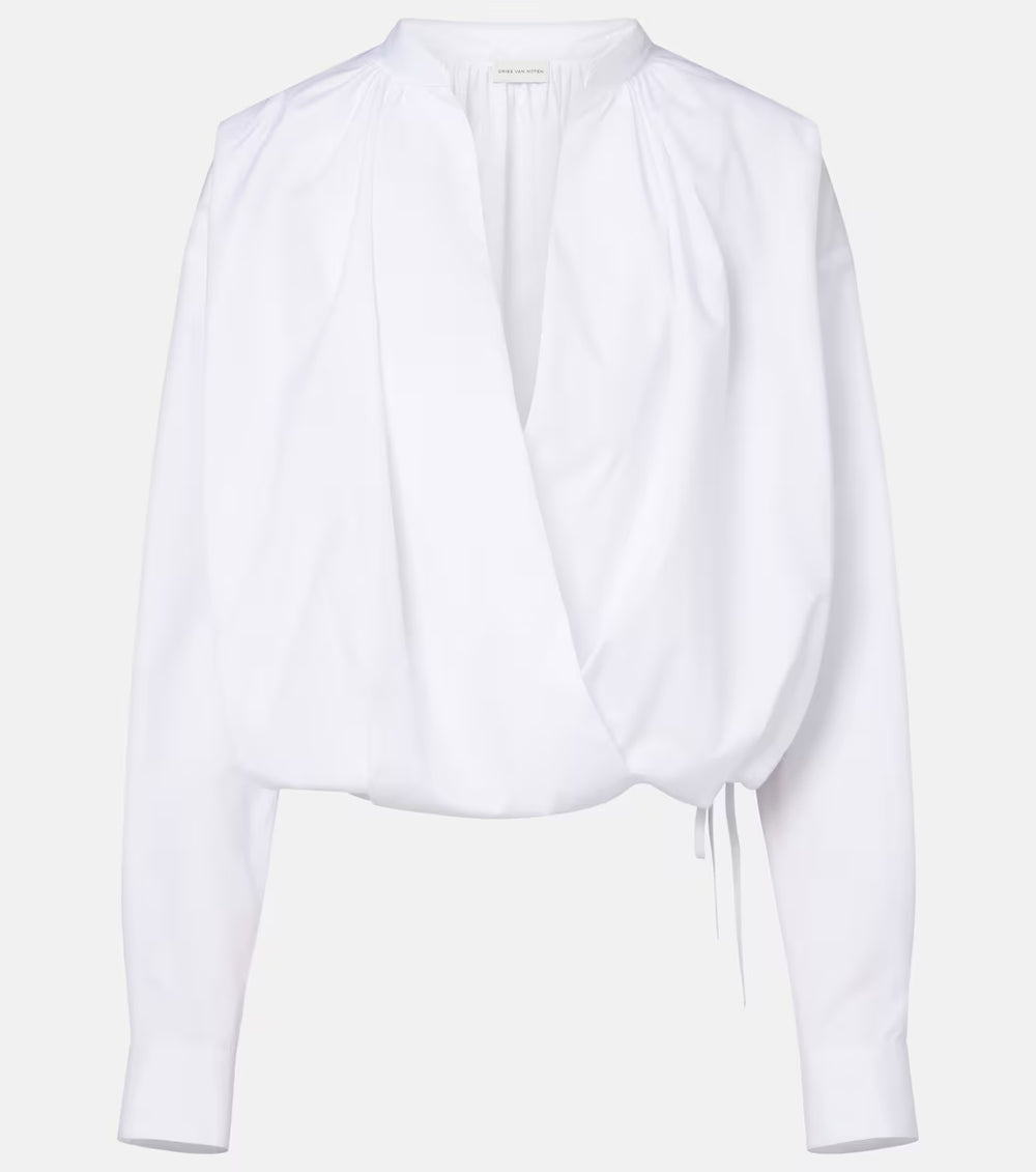 DRIES VAN NOTEN CAMICIA CENVER WHITE