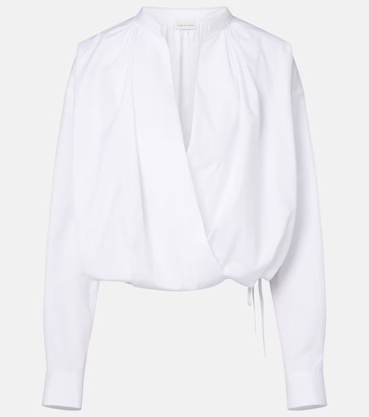 DRIES VAN NOTEN CAMICIA CENVER WHITE