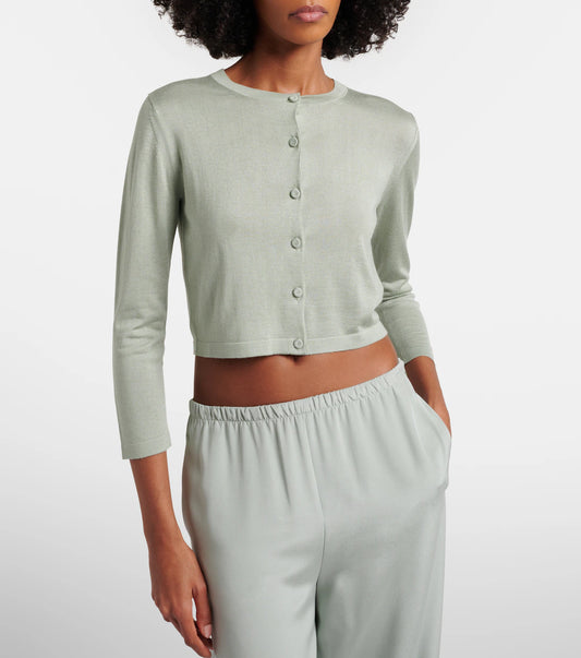 MAX MARA CARDIGAN FARETRA VERDE