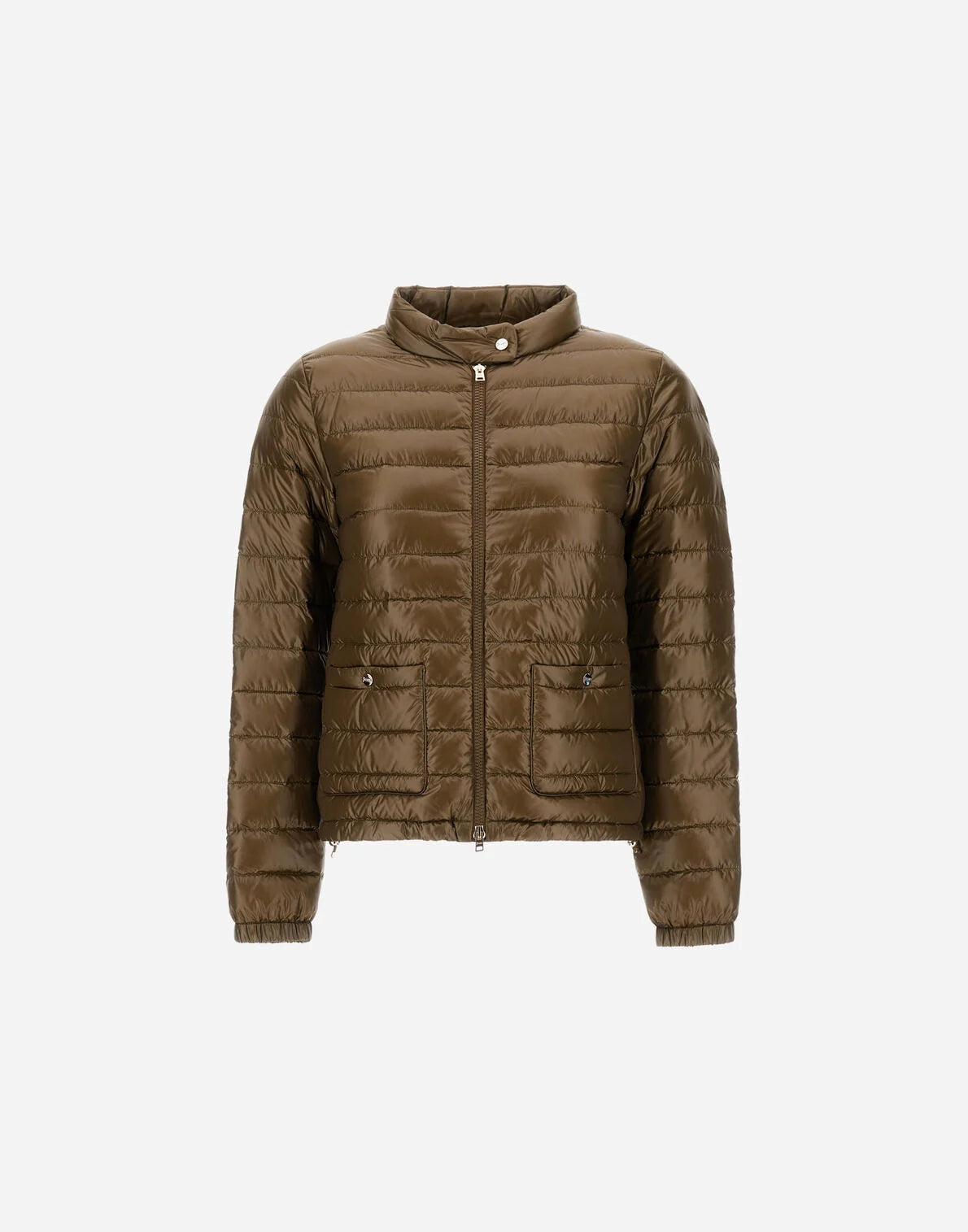 HERNO GIUBBINO  BOMBER NYLON ULTRALIGHT VERDE MILITARE