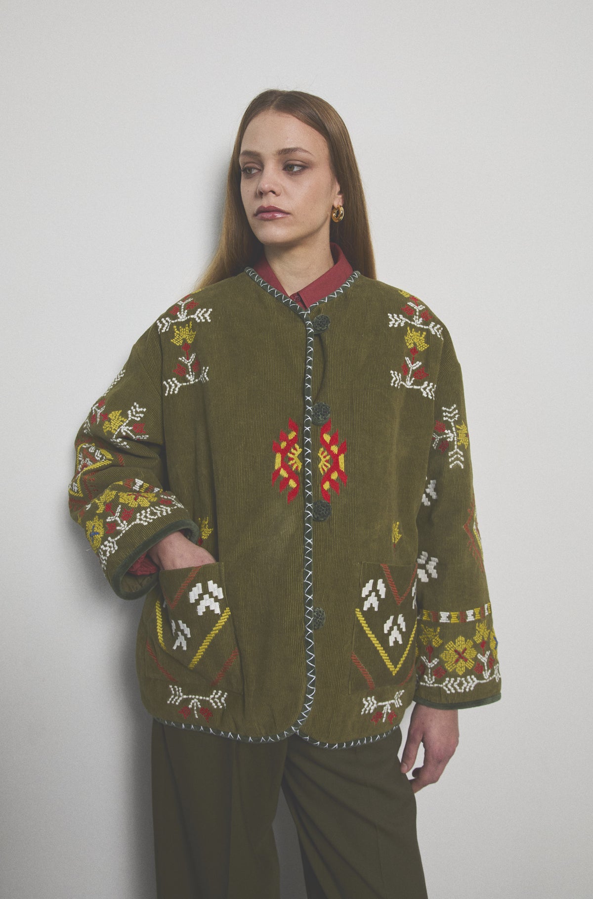 TAIEUR GIACCA DINA AZEL VERDE