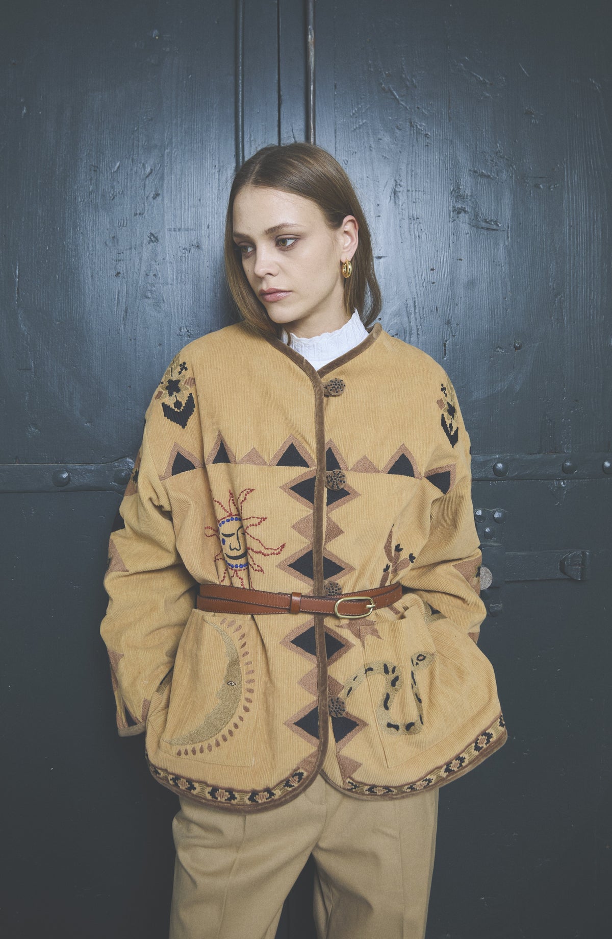 TAIEUR GIACCA DINA NAVAJO BEIGE
