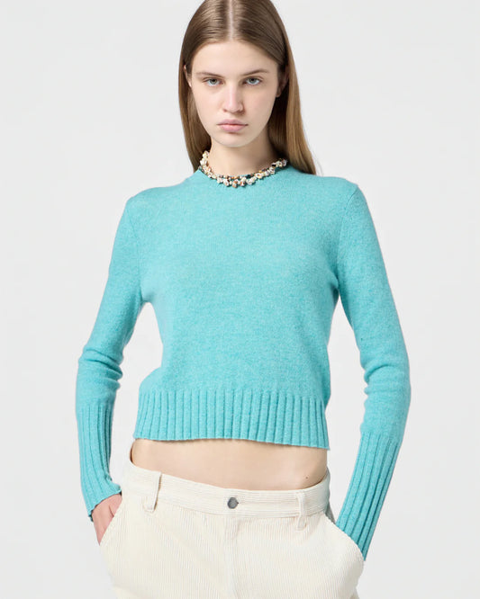 GUEST IN RESIDENCE MAGLIA SHRUNKEN GLACIER