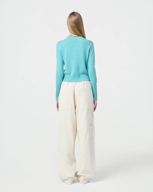 GUEST IN RESIDENCE MAGLIA SHRUNKEN GLACIER