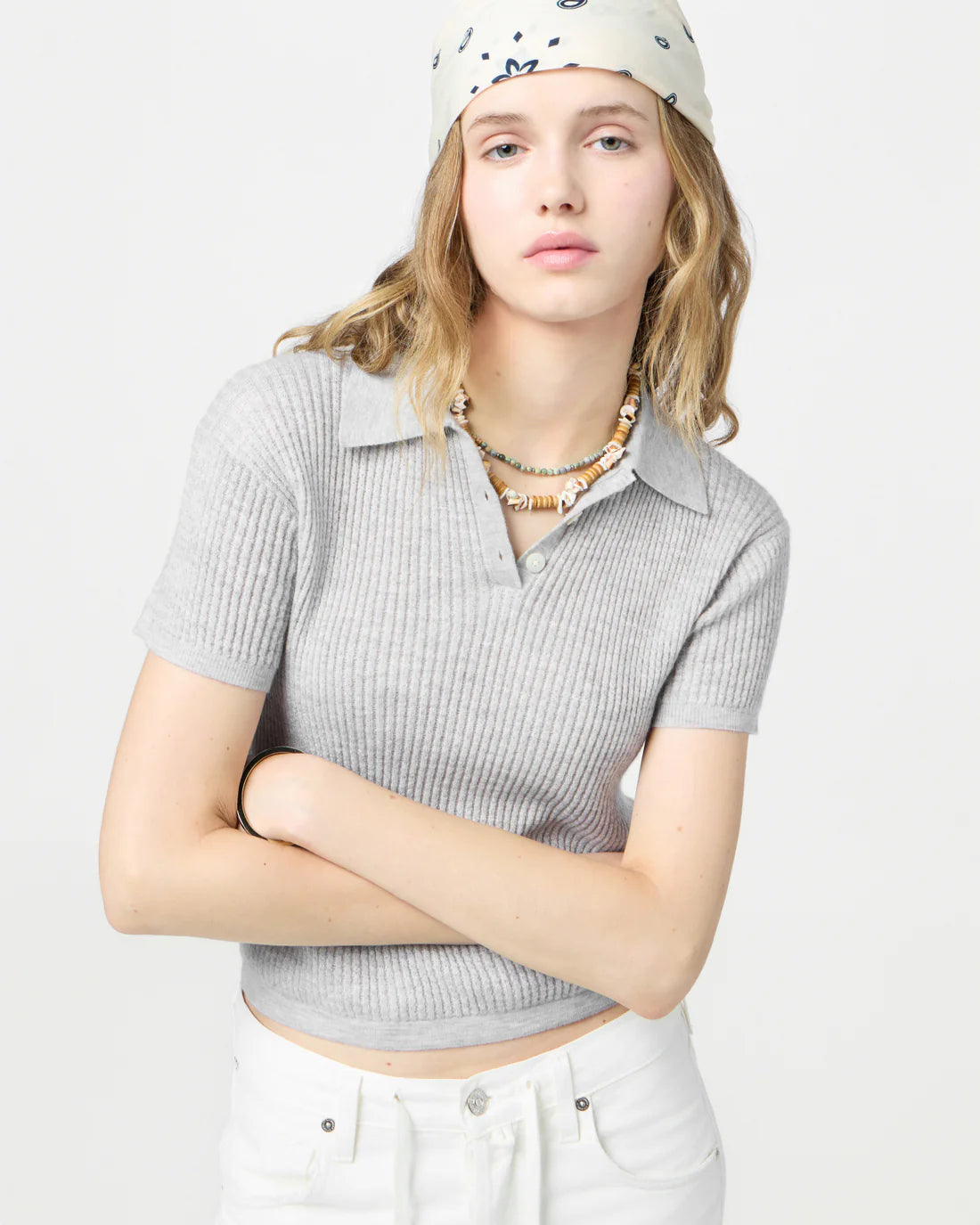 GUEST IN RESIDENCE SHRUNKEN POLO GREY