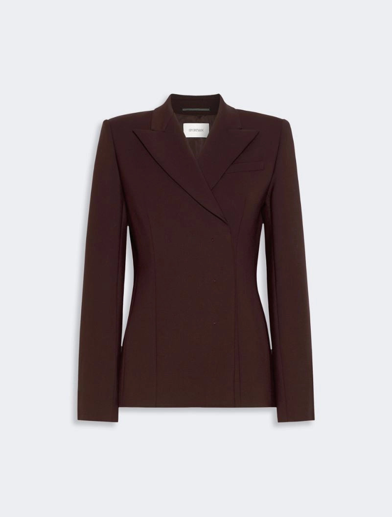 SPORTMAX GIACCA CIOCCA PRUGNA