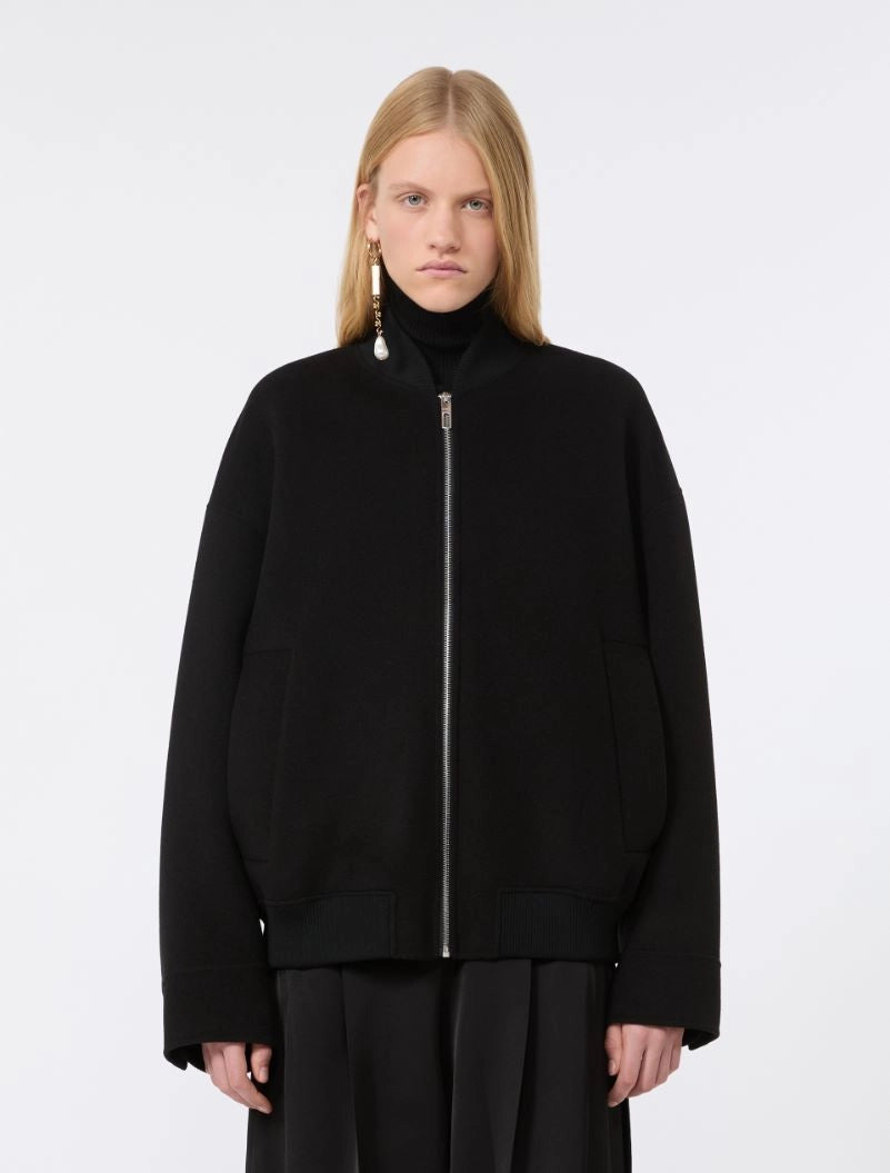 SPORTMAX GIACCONE ONDATA NERO