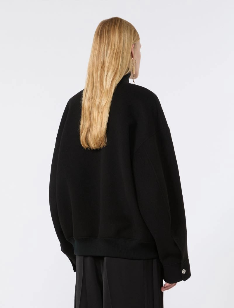 SPORTMAX GIACCONE ONDATA NERO