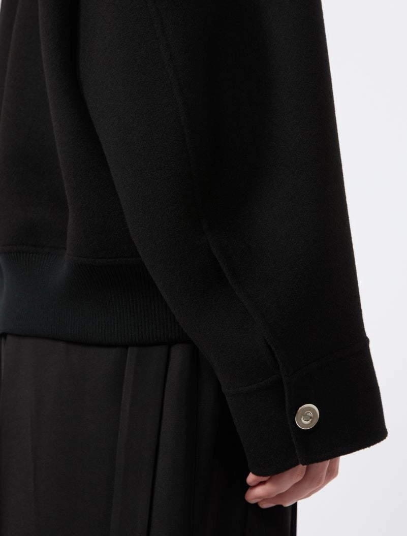 SPORTMAX GIACCONE ONDATA NERO