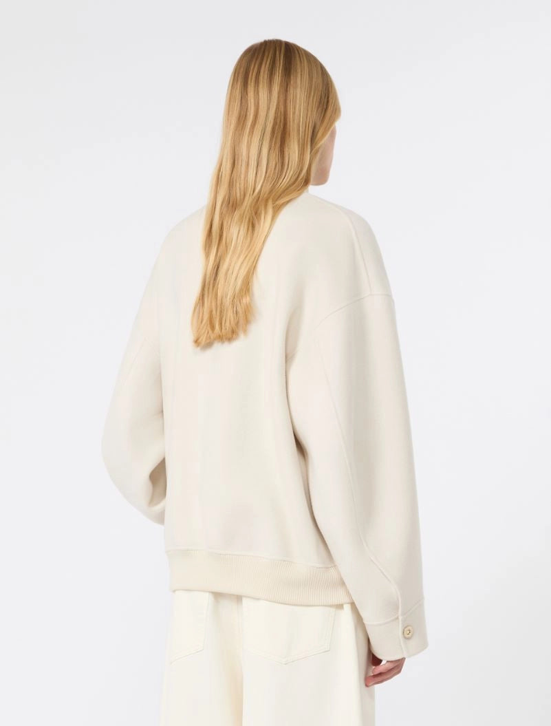 SPORTMAX GIACCONE ONDATA BIANCO