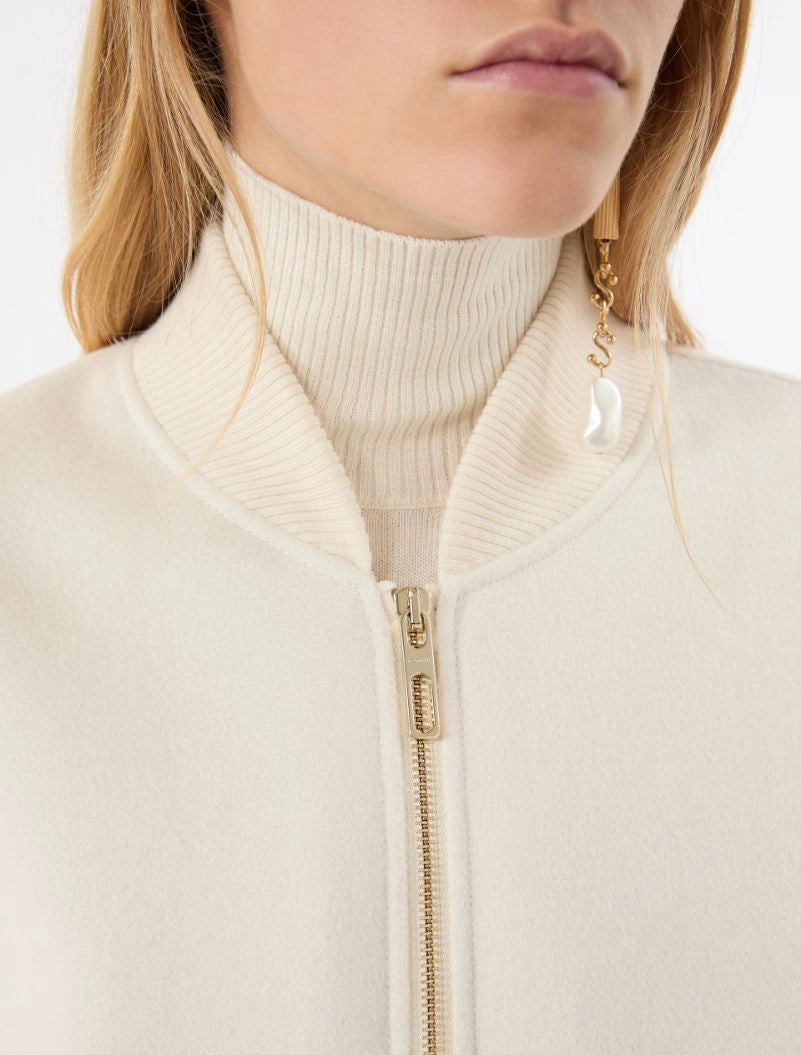 SPORTMAX GIACCONE ONDATA BIANCO