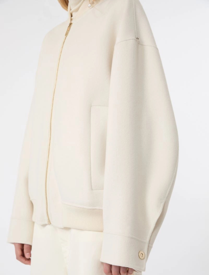 SPORTMAX GIACCONE ONDATA BIANCO