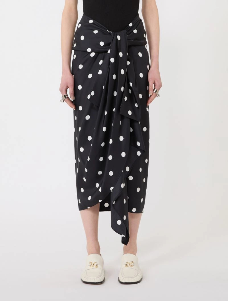 SPORTMAX GONNA GENTILE POIS BLACK