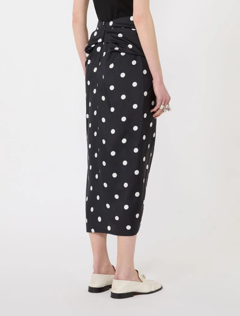SPORTMAX GONNA GENTILE POIS BLACK