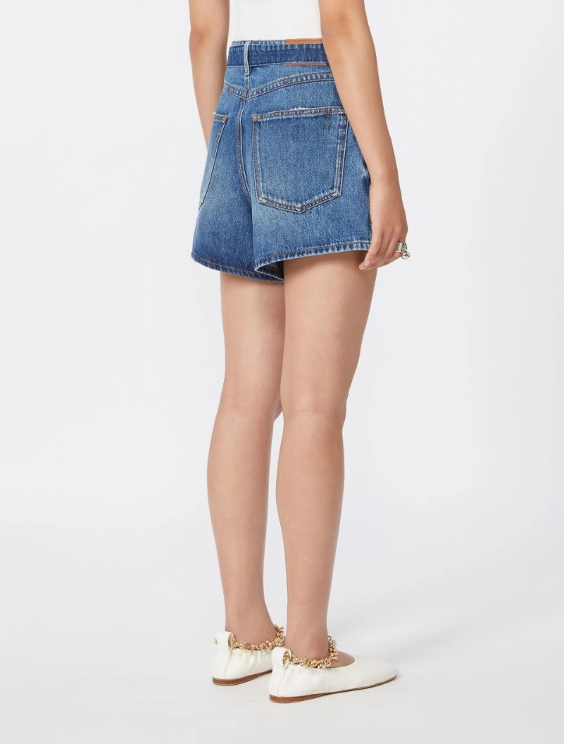SPORTMAX SHORT FIESTA DENIM