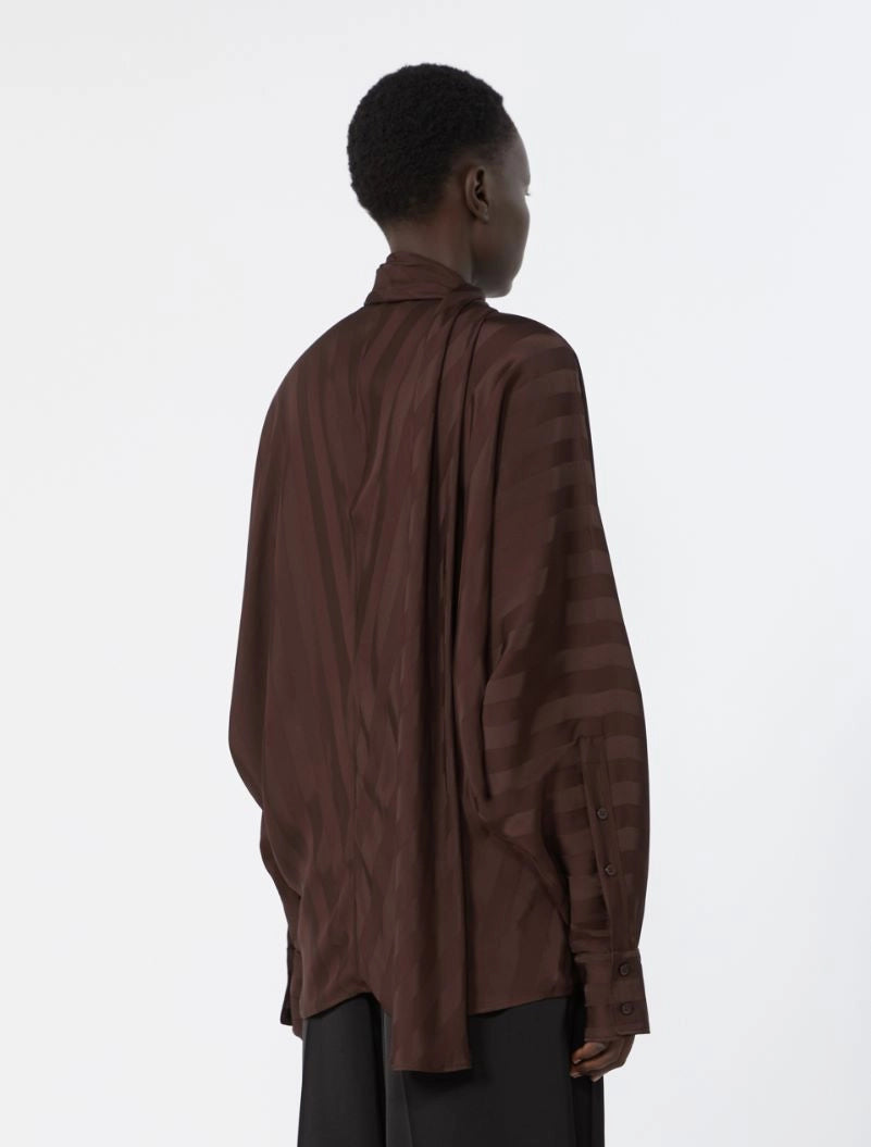 SPORTMAX CAMICIA CORSARO CIOCCOLATO